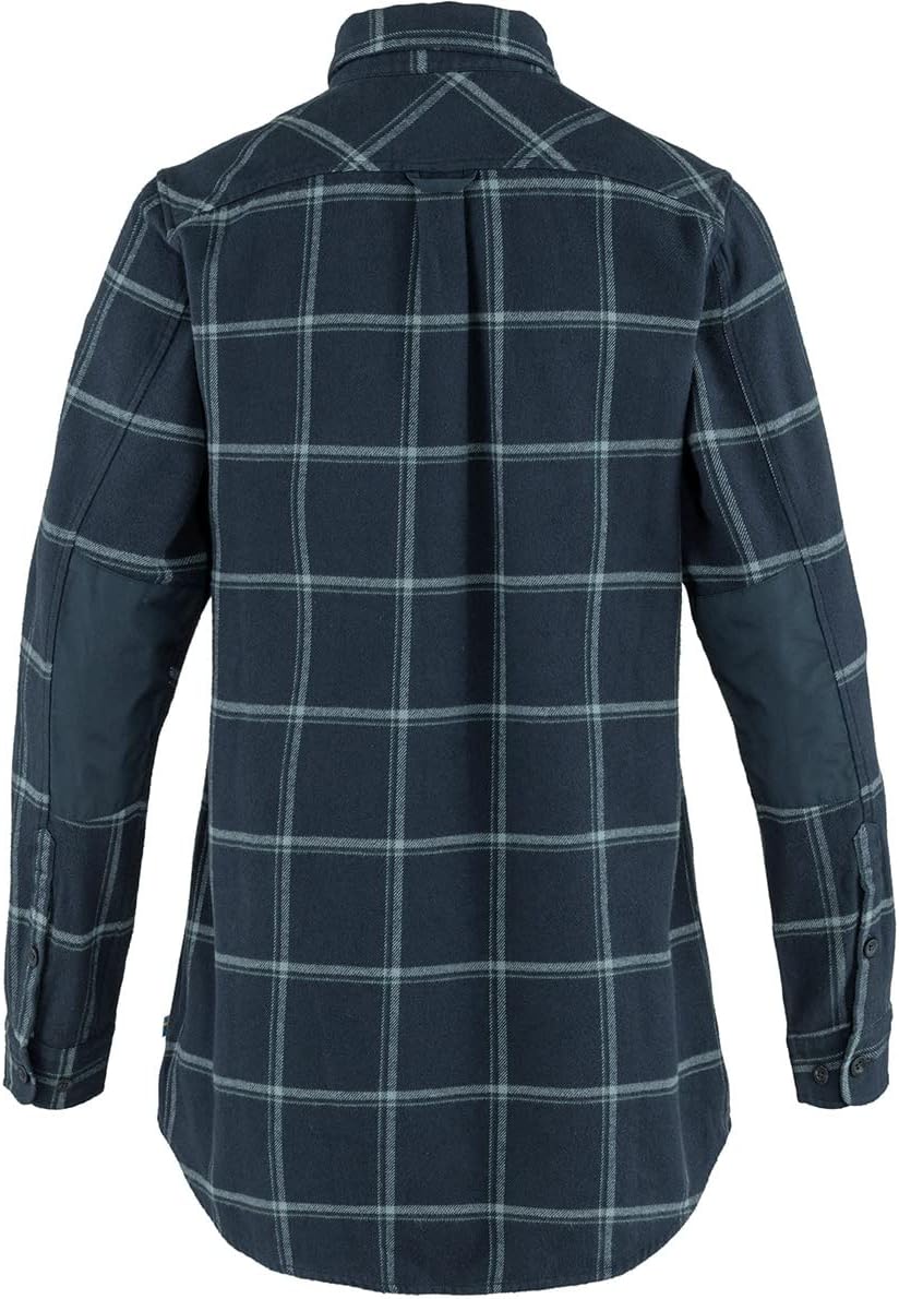 Fjallraven Women's Ovik Twill Shirt Ls - Dark Navy-steel Blue - XS