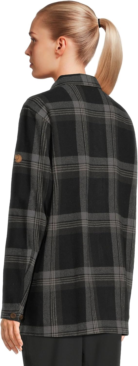 Fjallraven F86986550-048M Singi Flannel Overshirt W Black-Iron Grey M