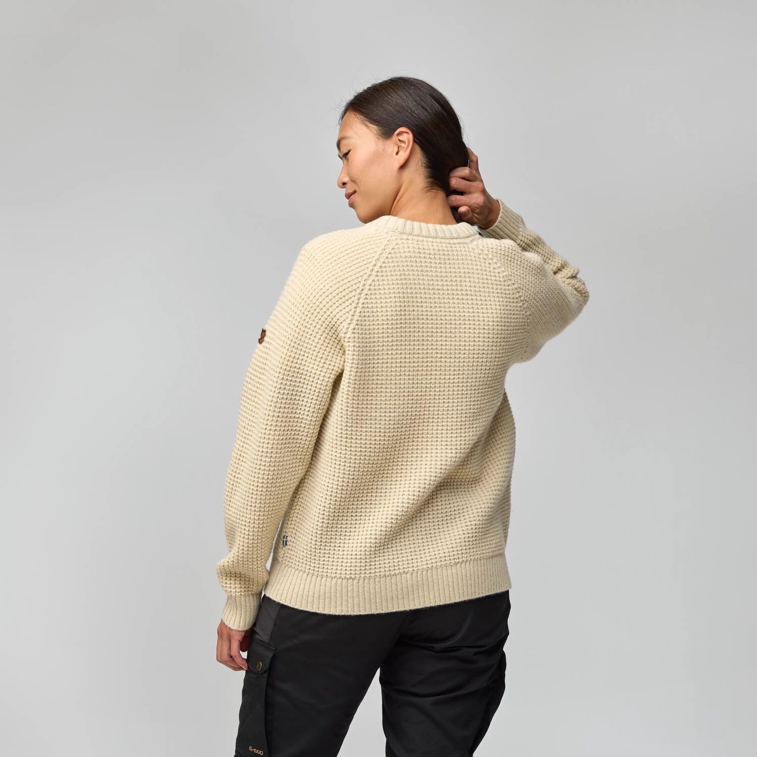 Fjällräven Övikaffle Knit Women's Sweater Navy