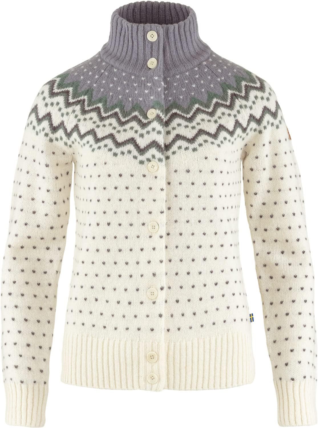 Fjällräven Womens Cardigan Chalk White-flint Grey