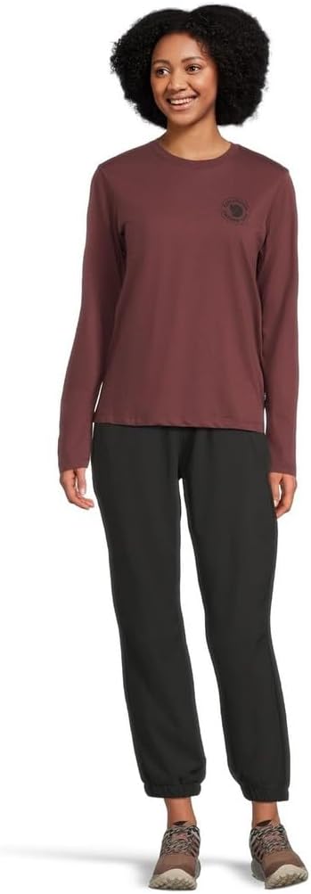 Fjällräven Women's 1960 Logo T-Shirt Long Sleeve Port
