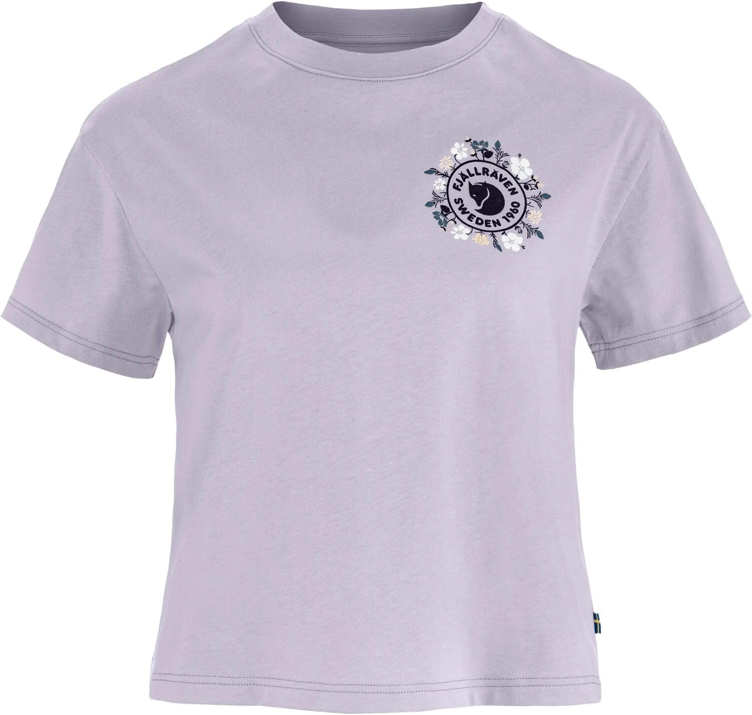 Fjällräven Women's Fjã¤llblomster Logo T-Shirt Lavender Mist