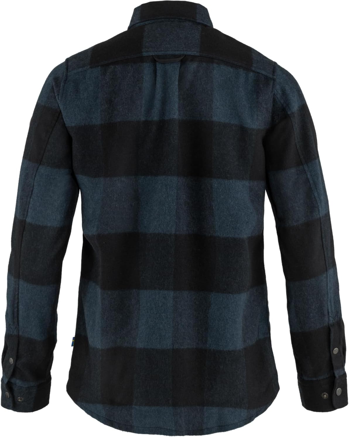 Fjallraven Canada Women's Long Sleeve Shirt, Wool Blend - Relaxed Fit Navy/Black