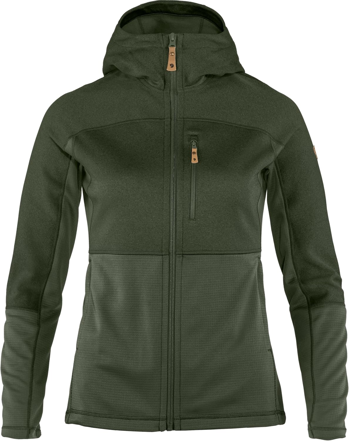 Fjällräven Abisko Trail Women's Hooded Full Zip Fleece - Breathable, Comfortable, Lightweight Fleece Warmth - Hiking Deep Forest