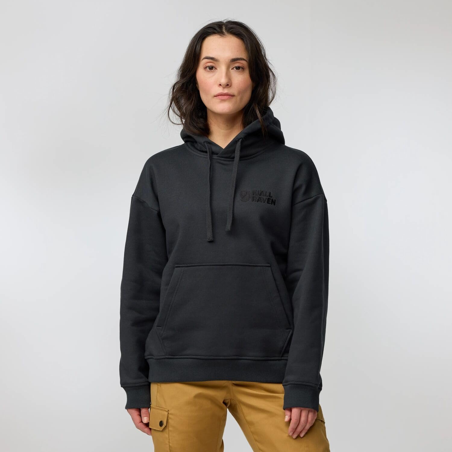 Fjallraven Classic Women's Round Neck Sweatshirt - Relaxed Fit Suede Brown