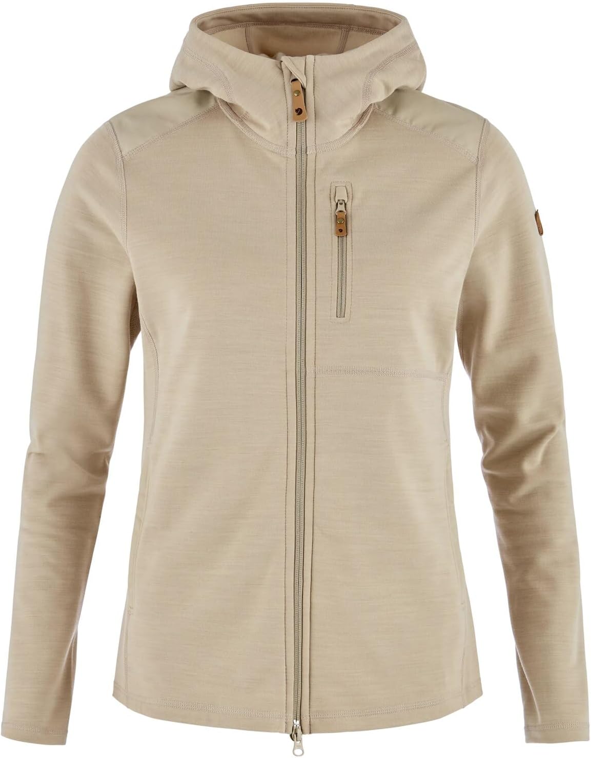 Fjällräven Keb Fleece Women's Hooded Jacket - Insulated Fleece, Breathable Warmth, Durable Construction - Hiking, Trekking Fossil