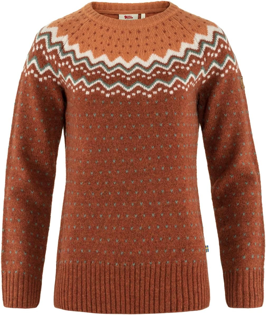 Fjällräven Övik Knit Sweater Women's Sweater Autumn Leaf/Desert Brown