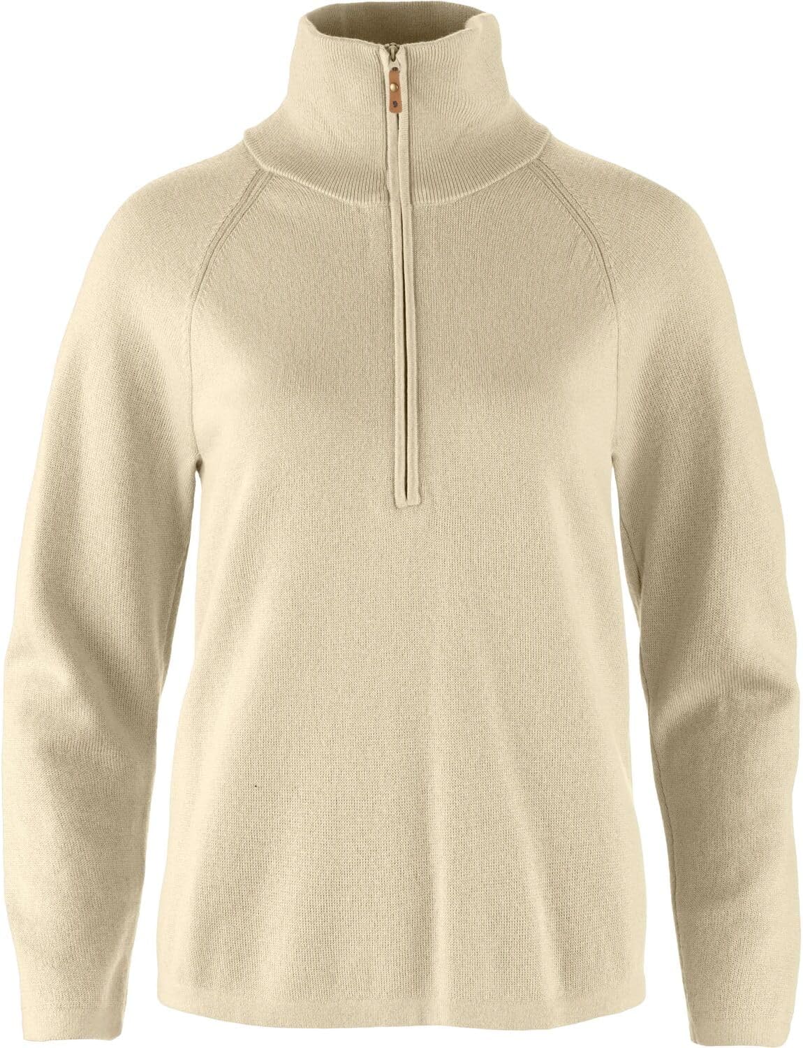 Fjällräven Övik Lite Half Zip Women's Sweater Light Beige
