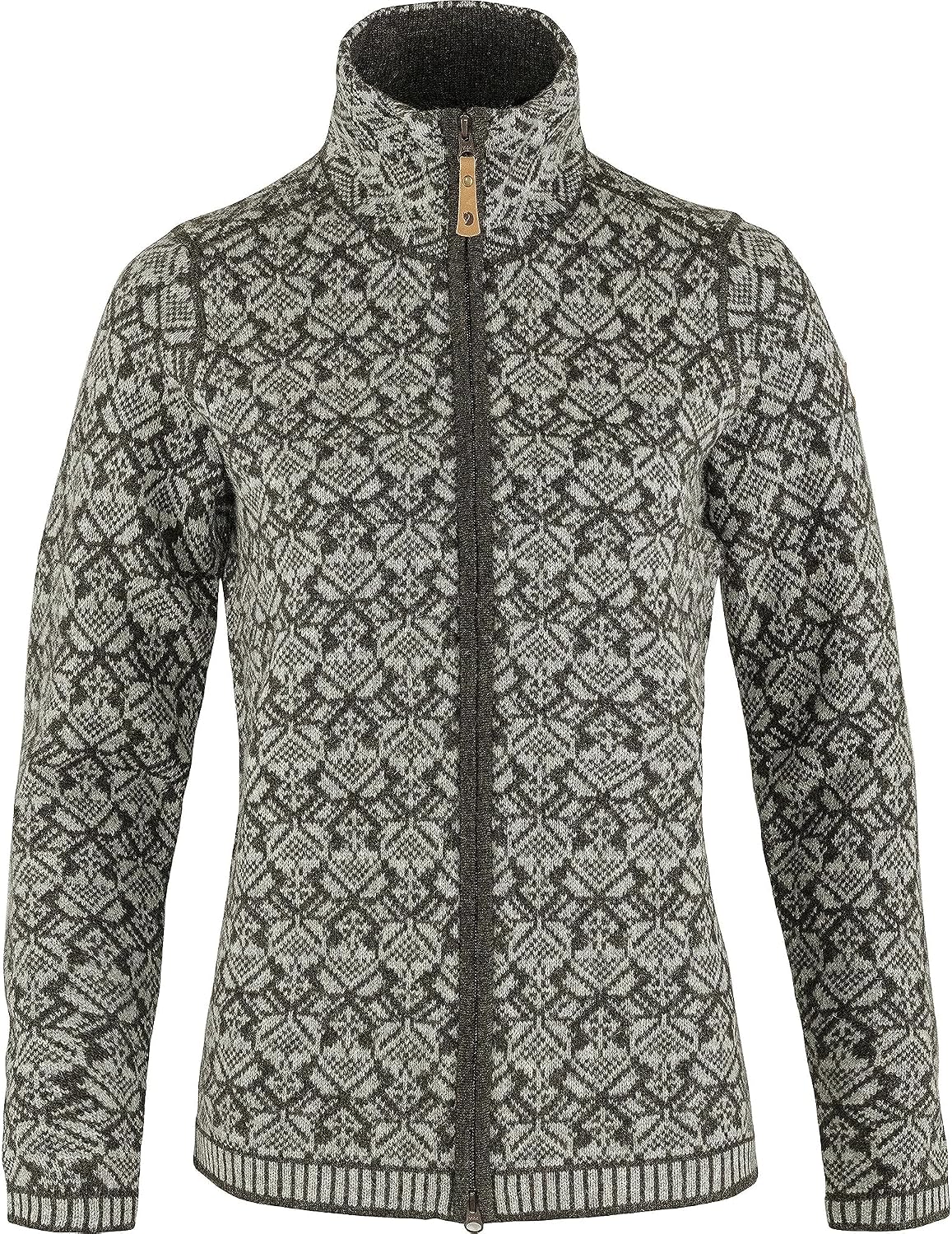 Fjällräven Snow Cardigan Women's Sweater Dark Olive