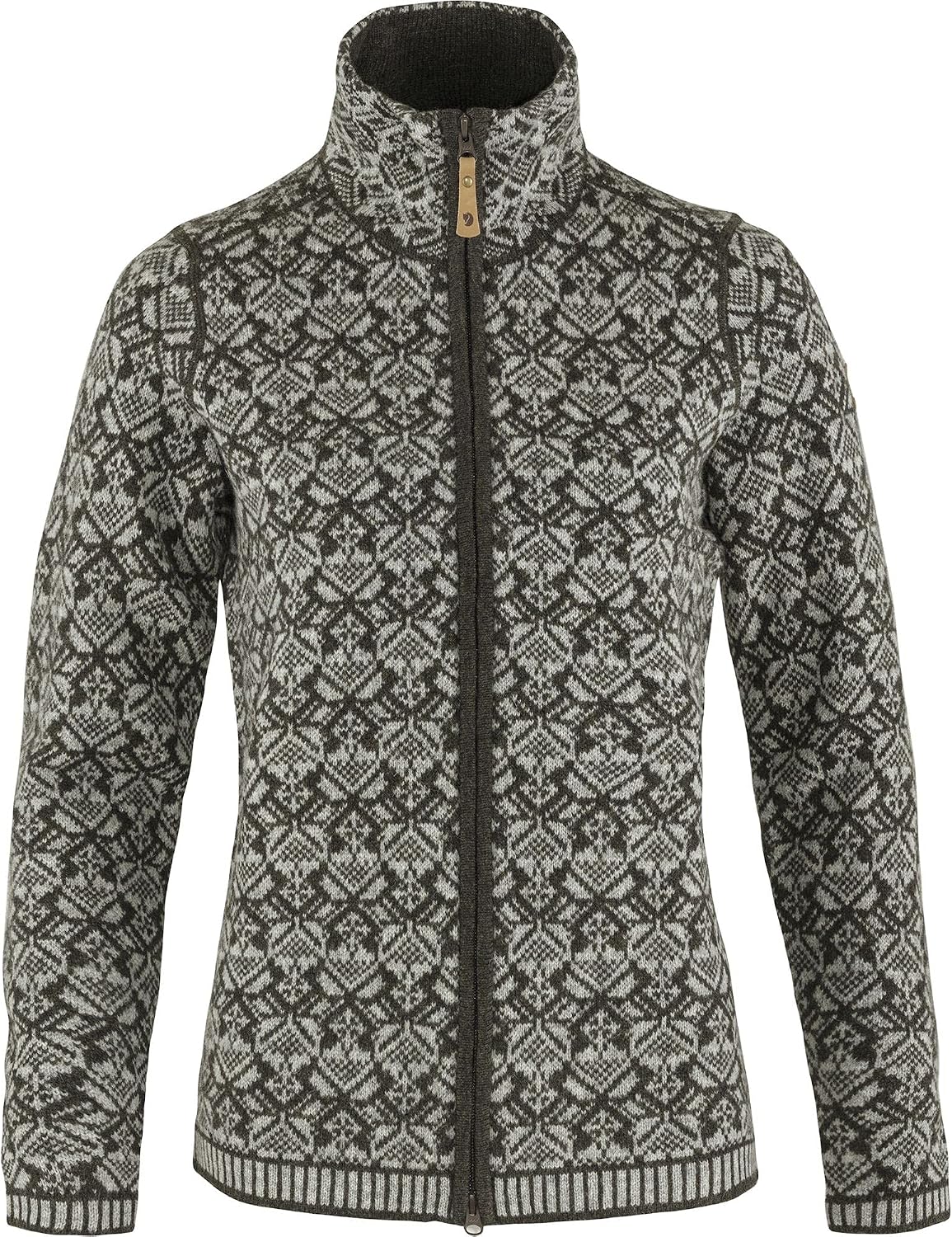 Fjällräven Snow Cardigan Women's Sweater Dark Olive