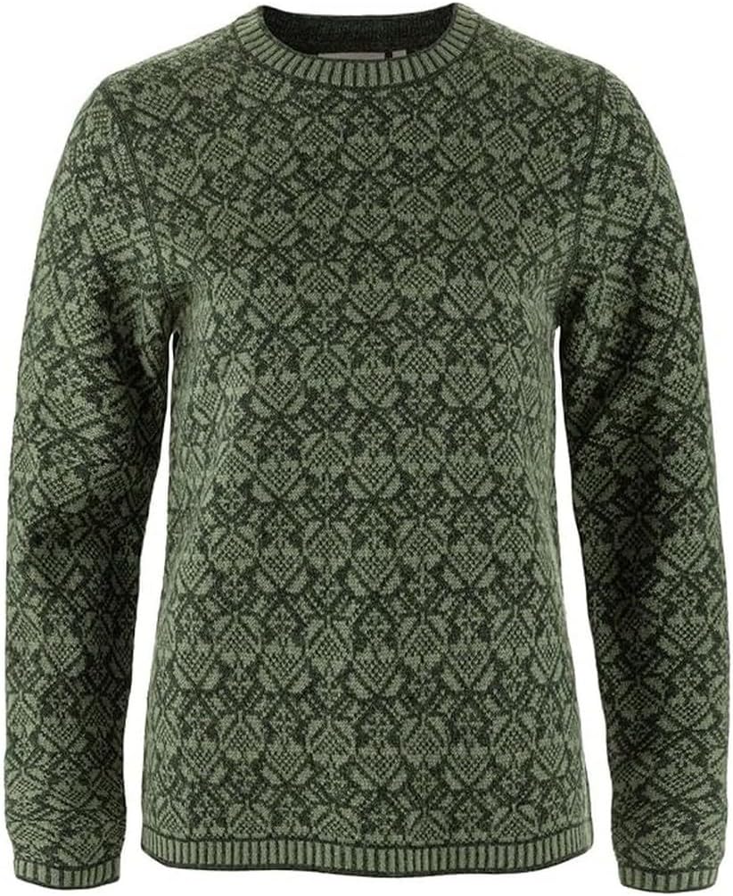 Fjällräven Snow Round Neck Sweater Women's Sweater Deep Forest