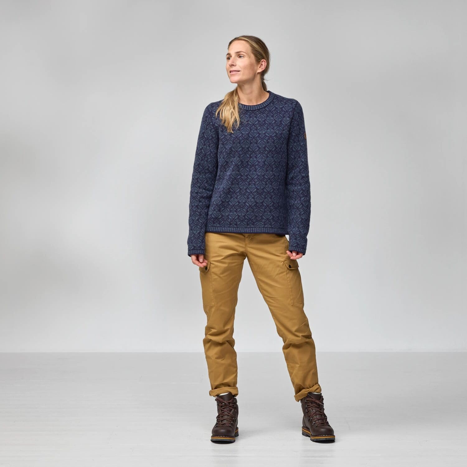 Fjällräven Snow Round Neck Sweater Women's Sweater Deep Forest
