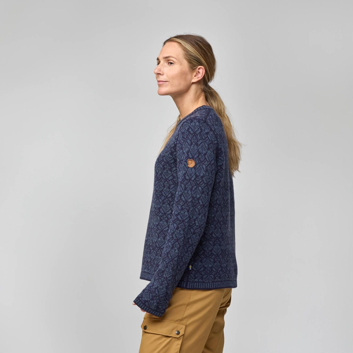 Fjällräven Snow Round Neck Sweater Women's Sweater Grey
