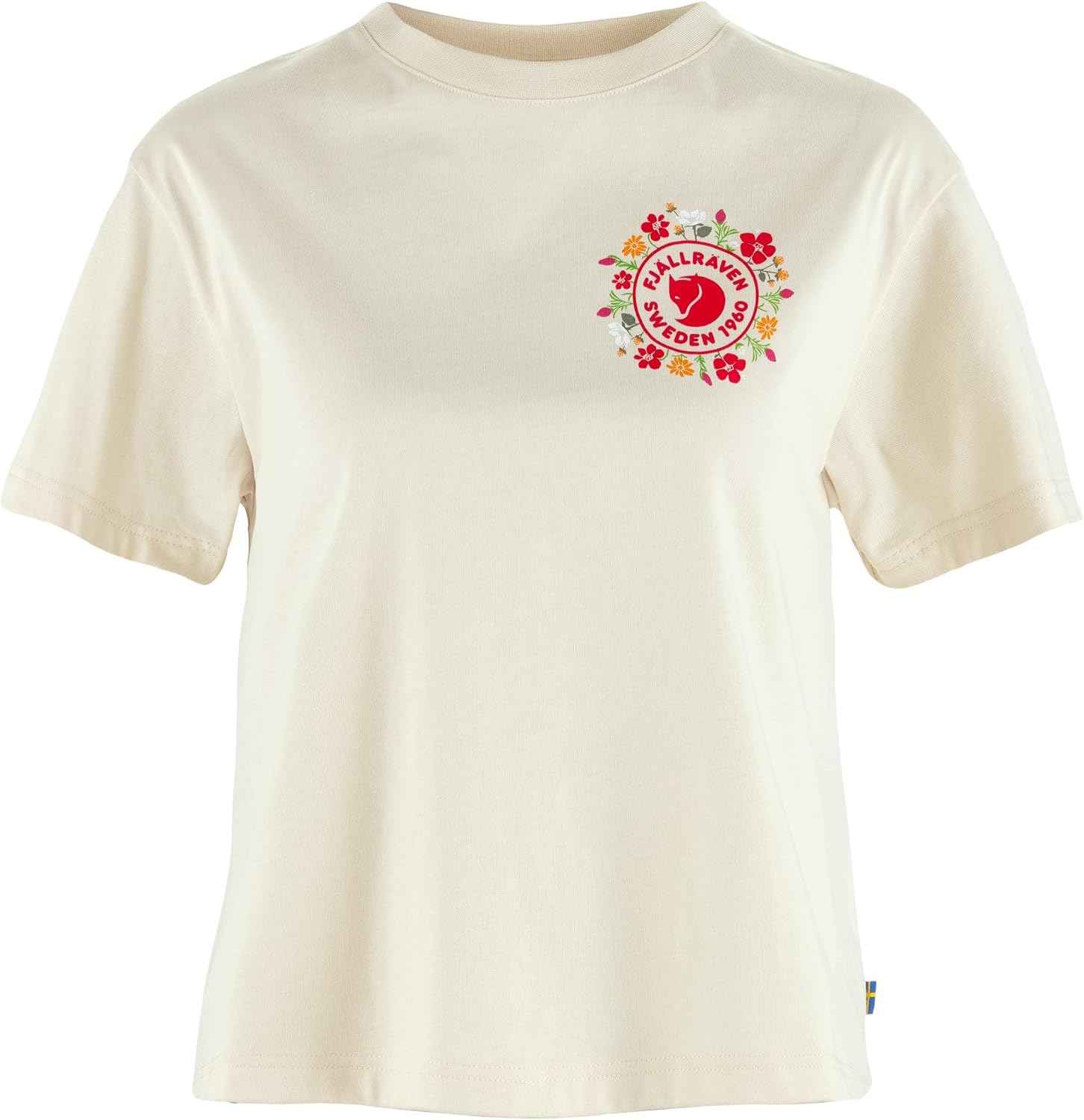 Fjallraven Fjallblomster Logo T-Shirt W Chalk White