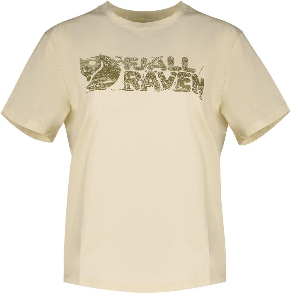 Fjällräven Lush Logo T-Shirt Women's Shirt Chalk White