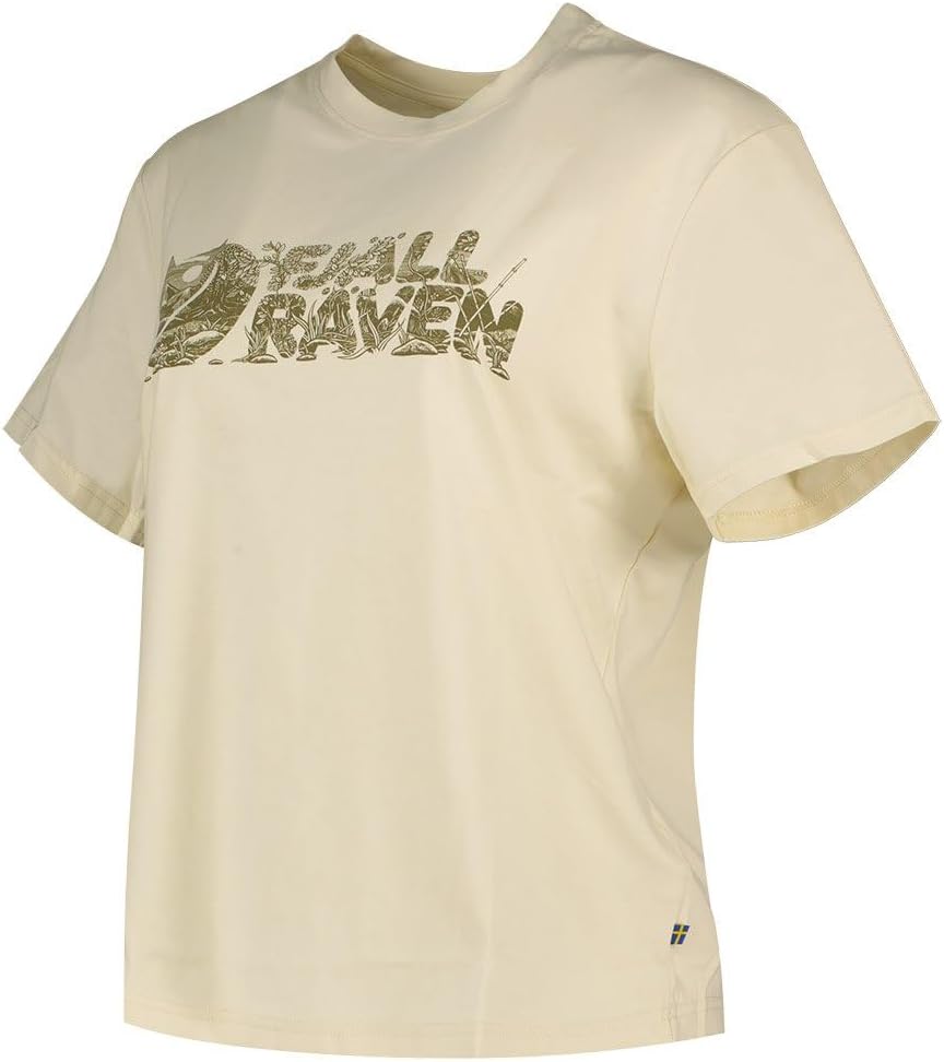 Fjällräven Lush Logo T-Shirt Women's Shirt Chalk White