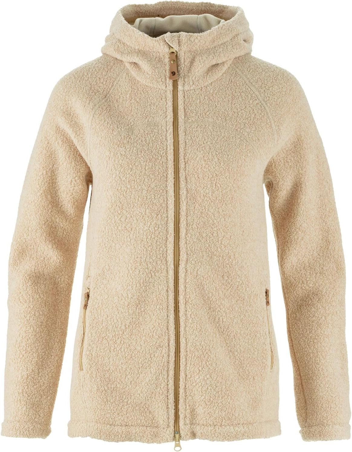 Fjällräven Kaitum Fleece Women's Jacket - Warm Soft Durable Midlayer for Hiking Trekking Outdoor Dune Beige