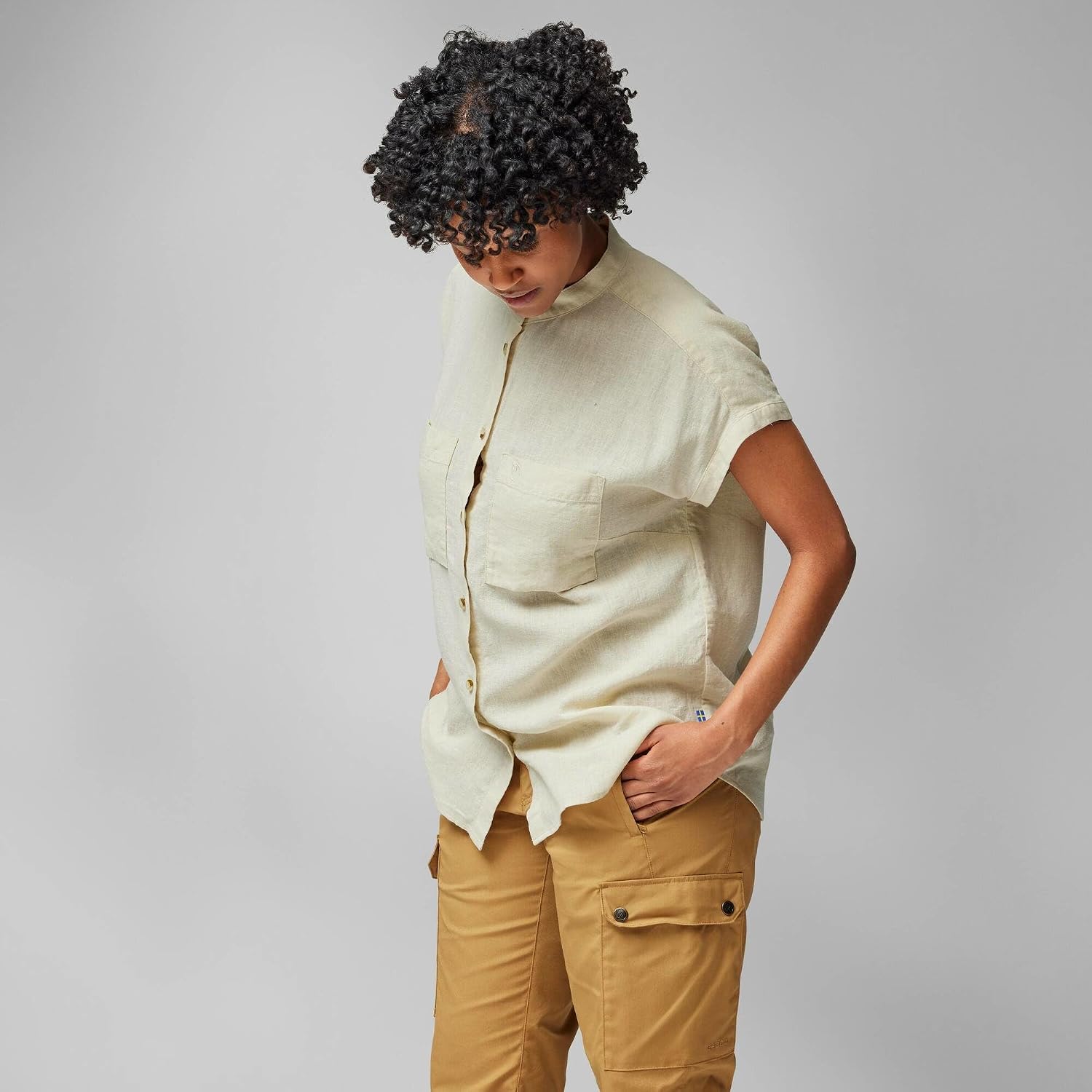 Fjällräven Övik Hemp Shirt SS Women's Shirt Chalk White