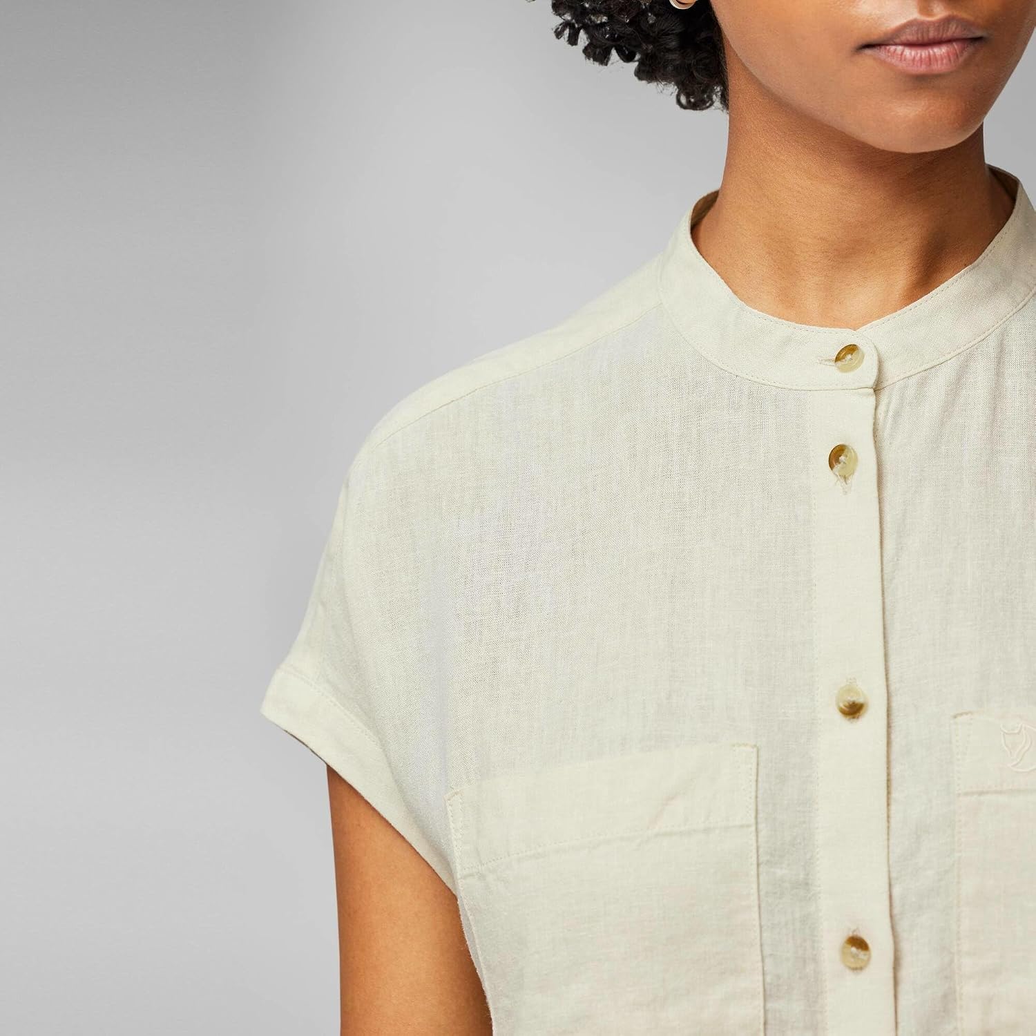 Fjällräven Övik Hemp Shirt SS Women's Shirt Chalk White