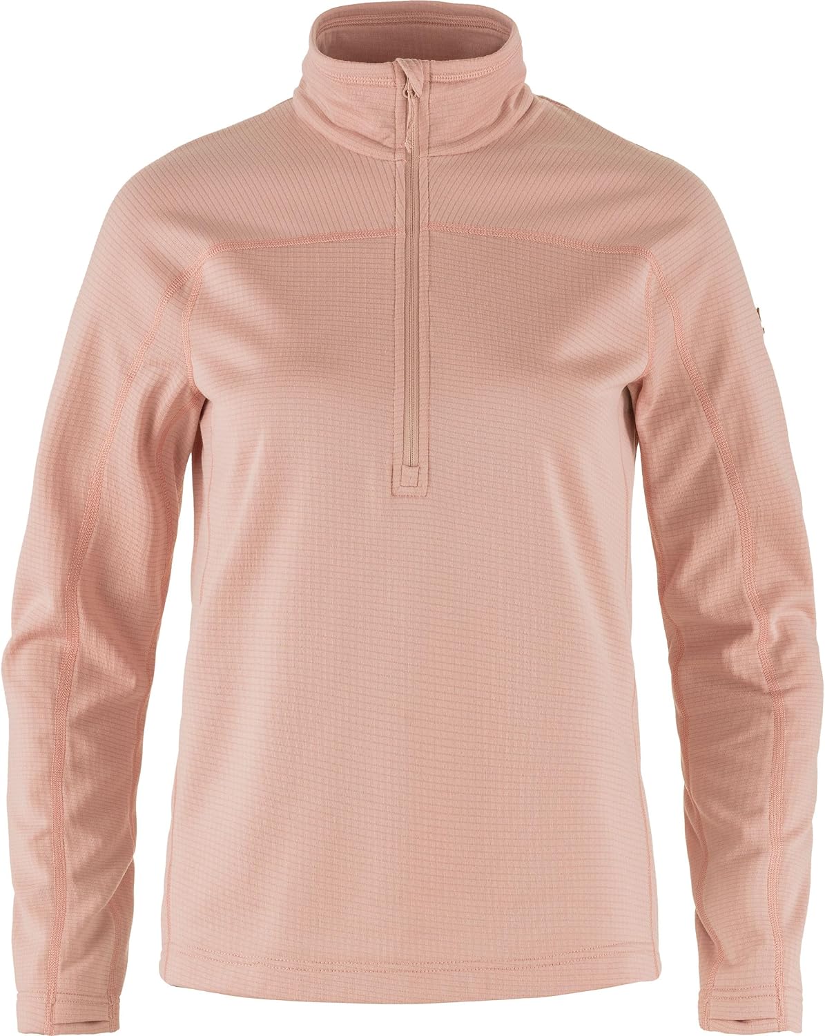 Fjällräven Abisko Lite Women's Half Zip Fleece - Breathable, Comfortable, Lightweight Fleece Warmth - Hiking, Trekking Chalk Rose
