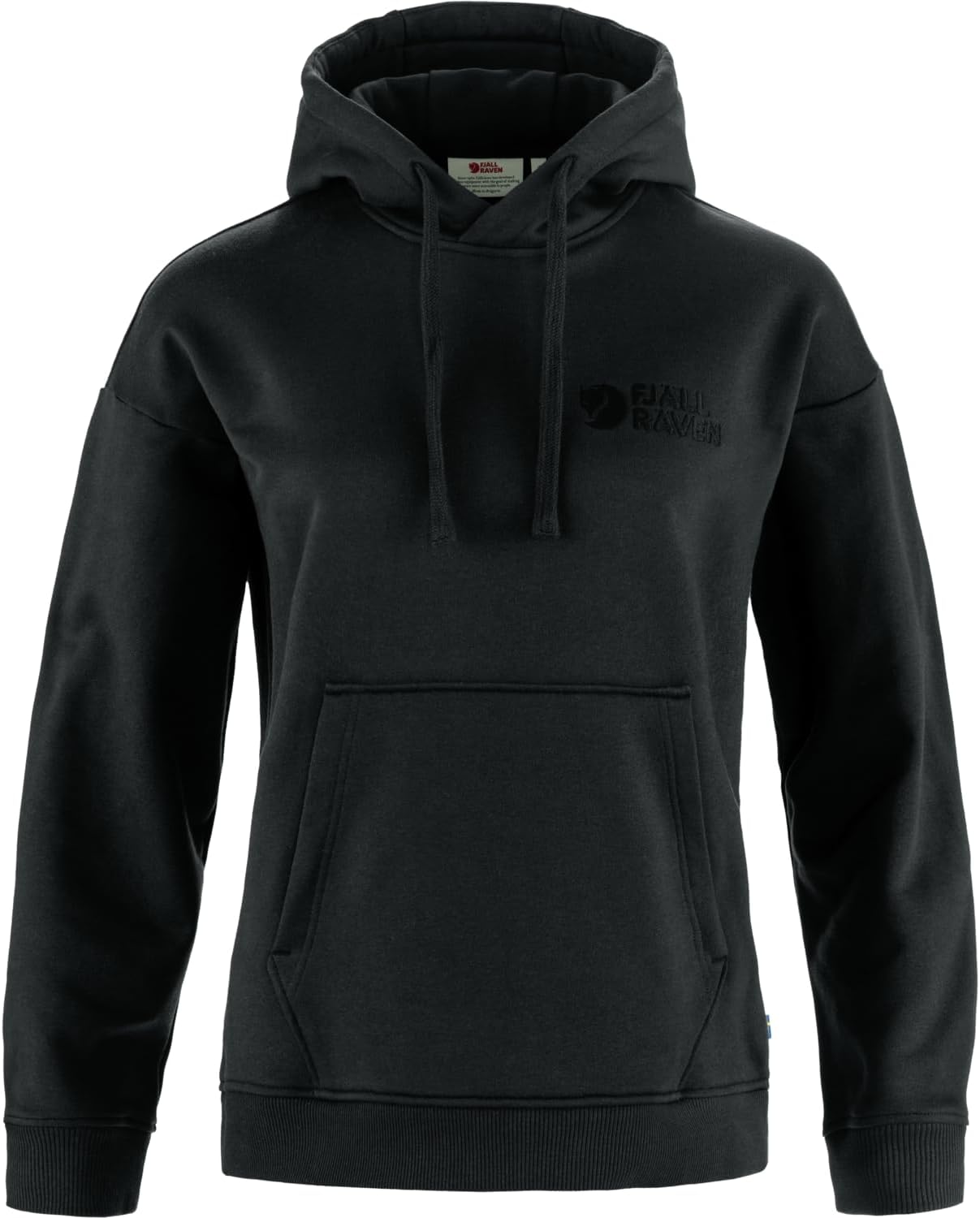 Fjallraven Classic Women's Round Neck Sweatshirt - Relaxed Fit Black