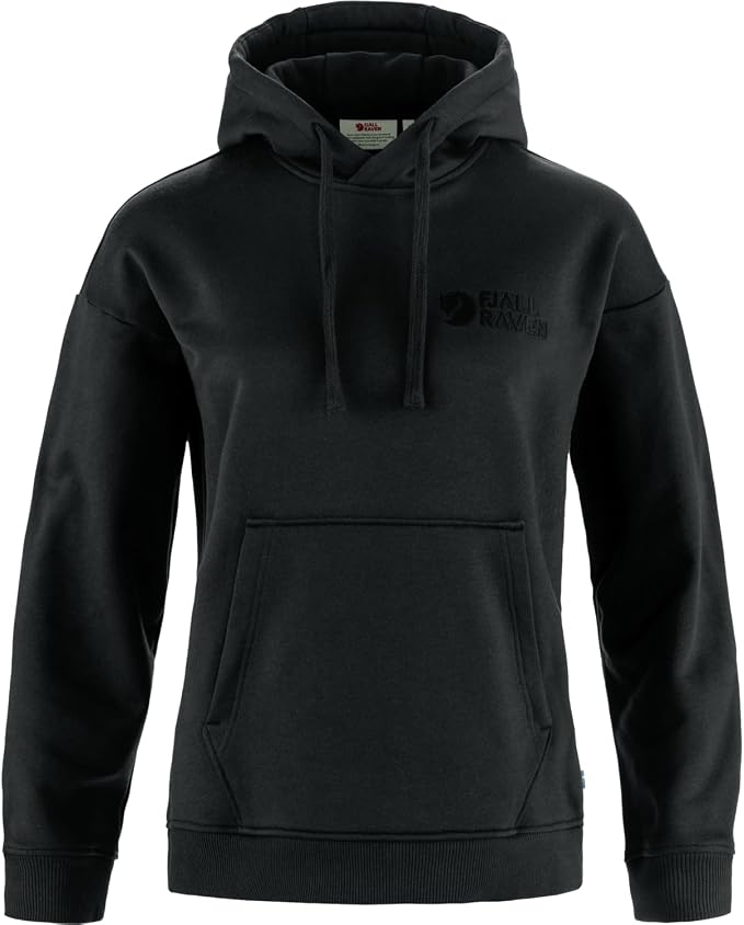 Fjallraven Classic Women's Round Neck Sweatshirt - Relaxed Fit Black