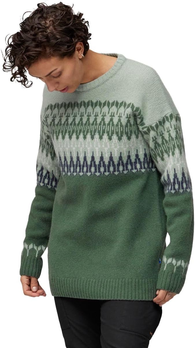 Fjällräven Unisex-Adult Övik Path Knit W Deep Patina-misty Green