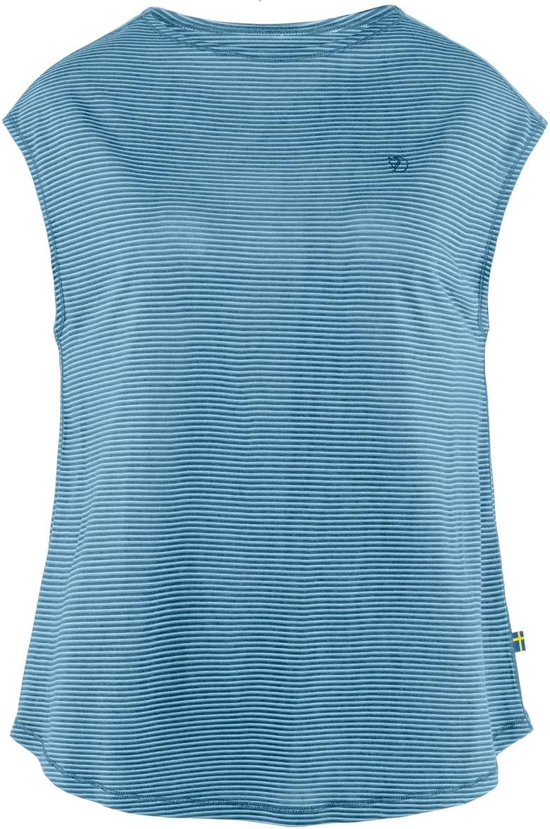 Fjällräven High Coast Cool Women's T-Shirt - Lightweight, Breathable, Comfortable Fabric, Quick Dry - Hiking, Travel Dawn Blue