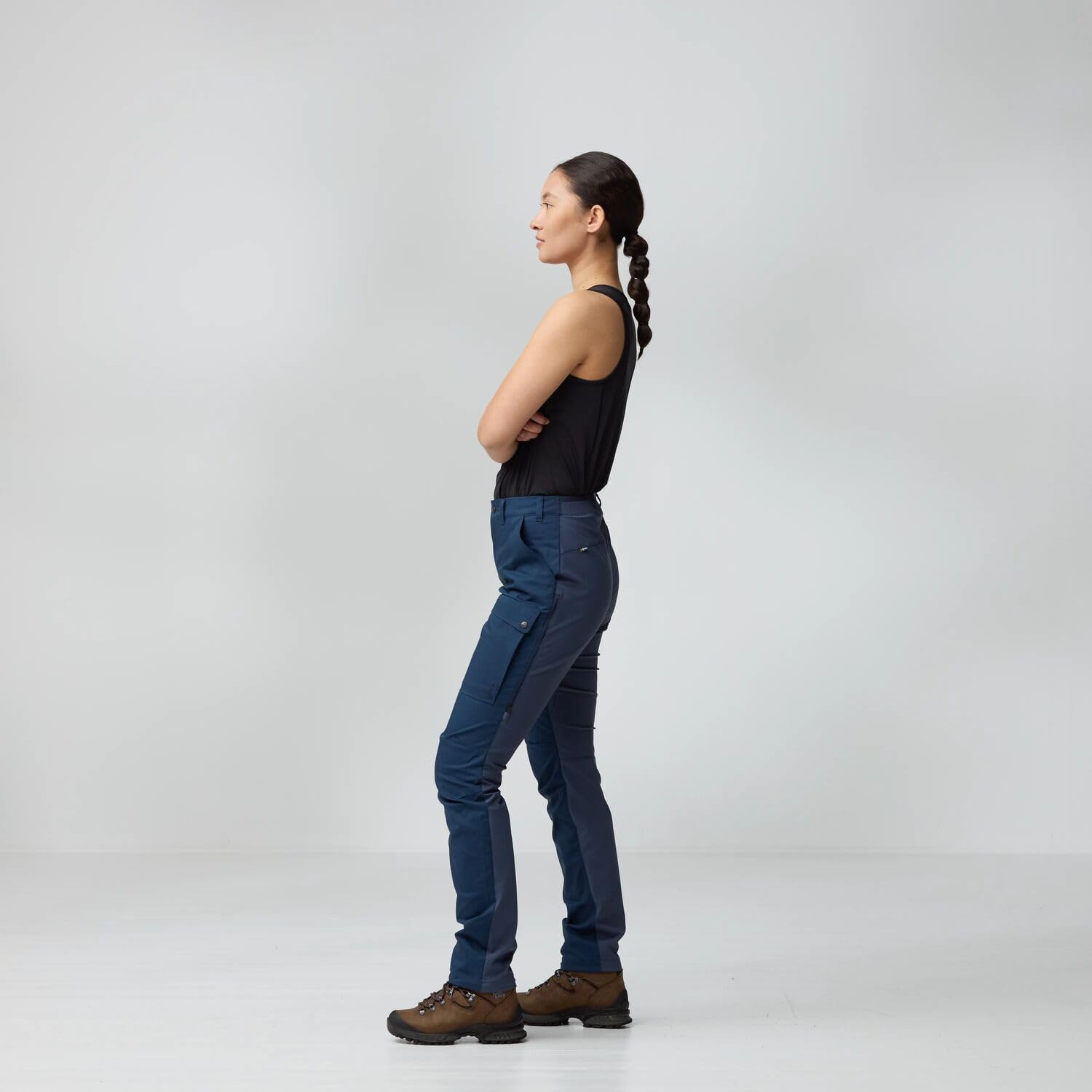 Fjällräven Women's Abisko Hybrid Trail Trousers W Laurel Green 1