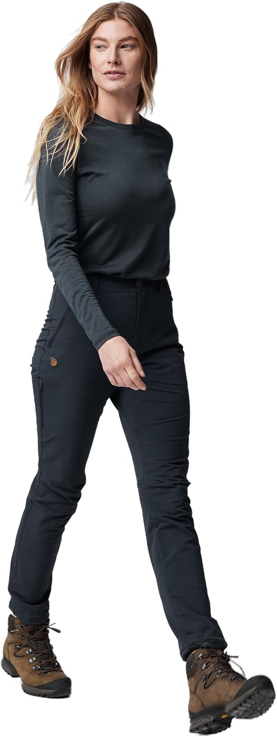 Fjallraven Abisko Winter Stretch Women's Shell Hiking Pants Wood Brown
