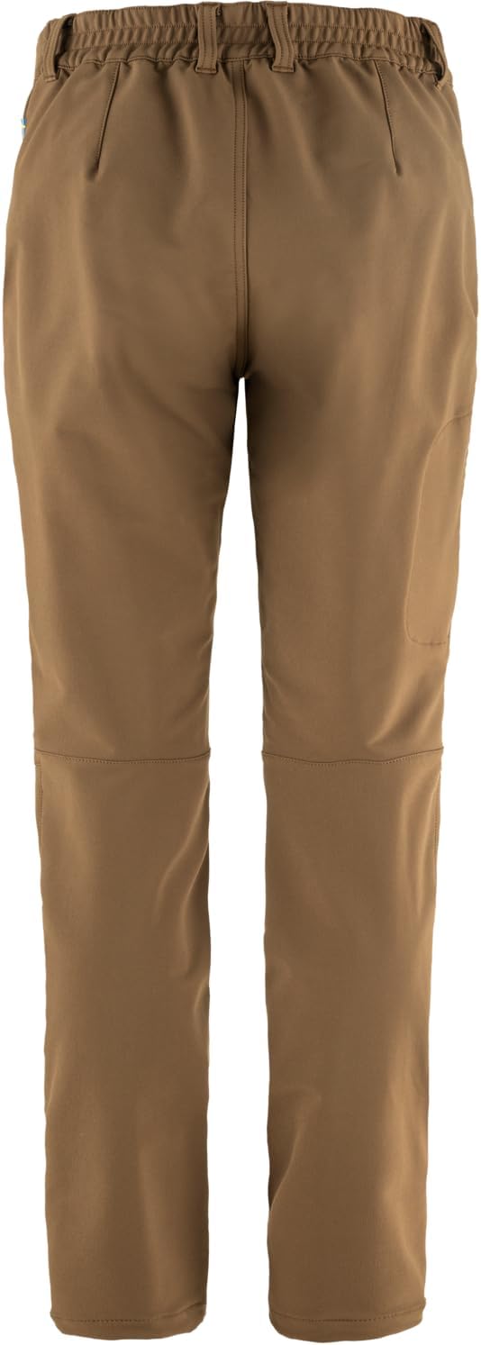 Fjallraven Abisko Winter Stretch Women's Shell Hiking Pants Wood Brown
