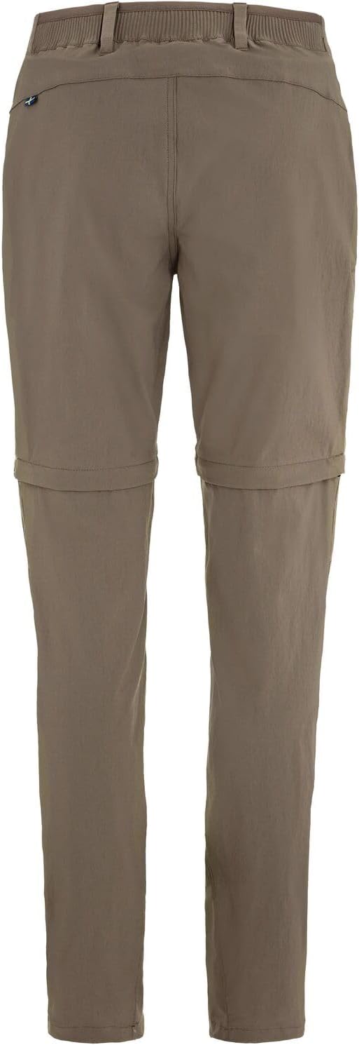 Fjällräven Women's Abisko Hybrid Trail Trousers Zip-Off Suede Brown
