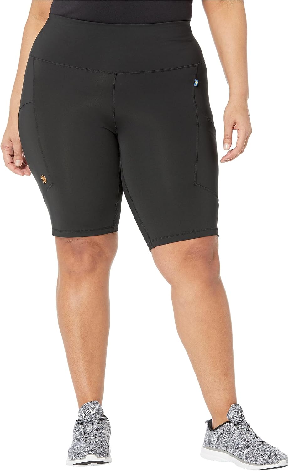 Fjällräven Abisko Short Women's Biker Shorts - Stretch Fit, Moisture Wicking Fabric - Hiking, Trekking Black